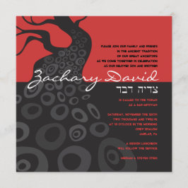 ALTE BAUM Bar-Schläger Mitzvah Einladung
