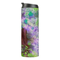 Alte Bäume dicke Zweige Grün und Blau Farben