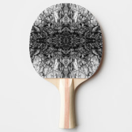 Alte Baumrinde Schwarz-Weiß-Foto-Musterdesign Tischtennis Schläger