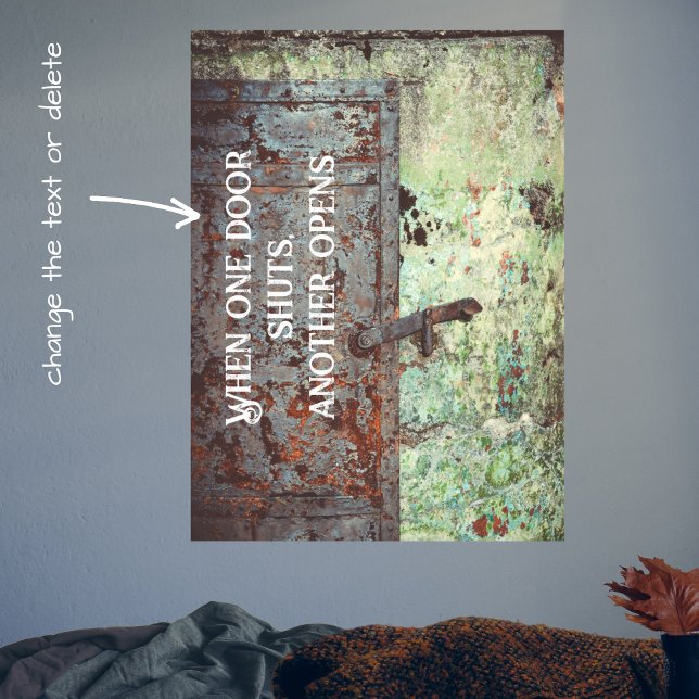 Alte bemalte rostige Tür Poster (Von Creator hochgeladen)