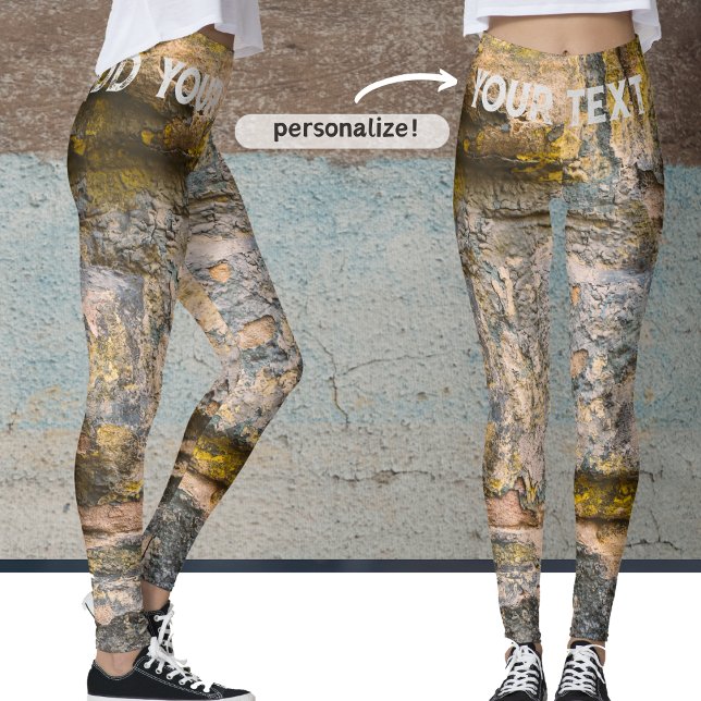 Alte bemalte Ziegelmauer Leggings (Von Creator hochgeladen)
