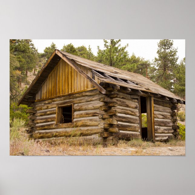 Alte Berghütte Poster (Vorne)