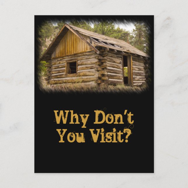 Alte Berghütte Postkarte (Vorderseite)