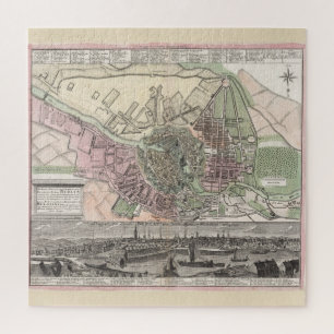 Alte Berlin-Karte Deutschland (1716) Puzzle