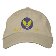 Alte bestickte Air Force Mütze