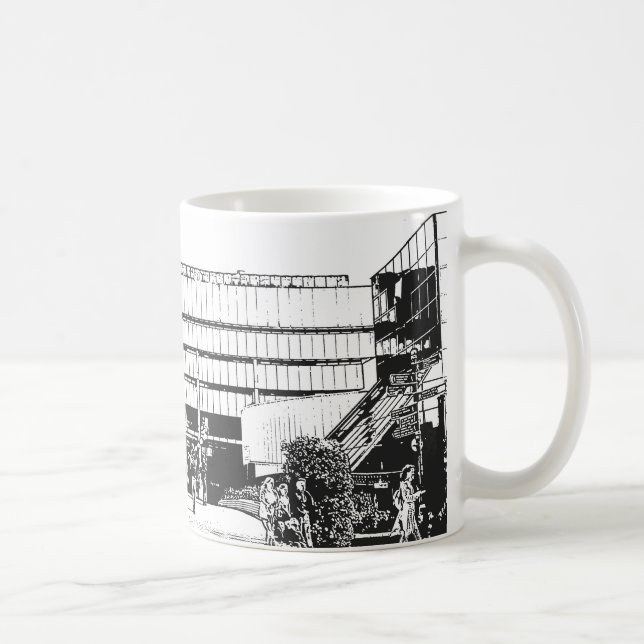 Alte Bibliothek Birminghams, Brutalist-Architektur Tasse (Rechts)