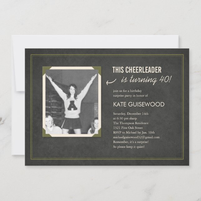 Alte Bilderüberraschung Geburtstagseinladungen (du Einladung (Vorderseite)