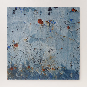 Alte blaue Flecken korrodieren Puzzle