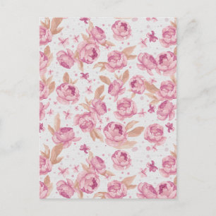 alte Blumen Postkarte