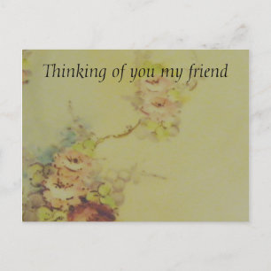 Alte Blumen Postkarte