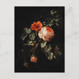 Alte Blumen Postkarte