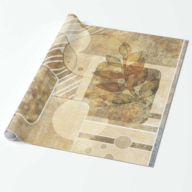 Alte Blumentapete Geschenkpapier (Ungerollt)