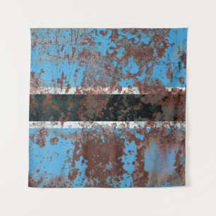 Alte Botswana-Grunge Hintergrund flagabstrakt, alt Wandteppich