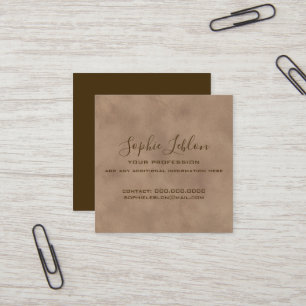 Alte braune elegante Karte mit Schriftname