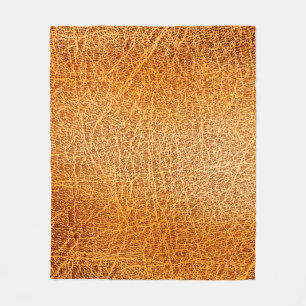 Alte braune Ledertextur mit Grunge-Effekt Fleecedecke