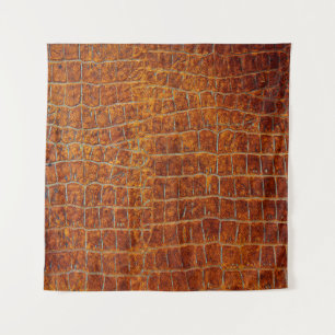 Alte braune Tierledertextur Wandteppich