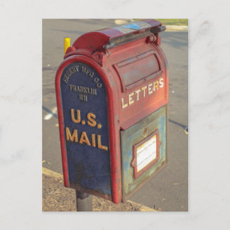Alte Briefkasten Postkarte