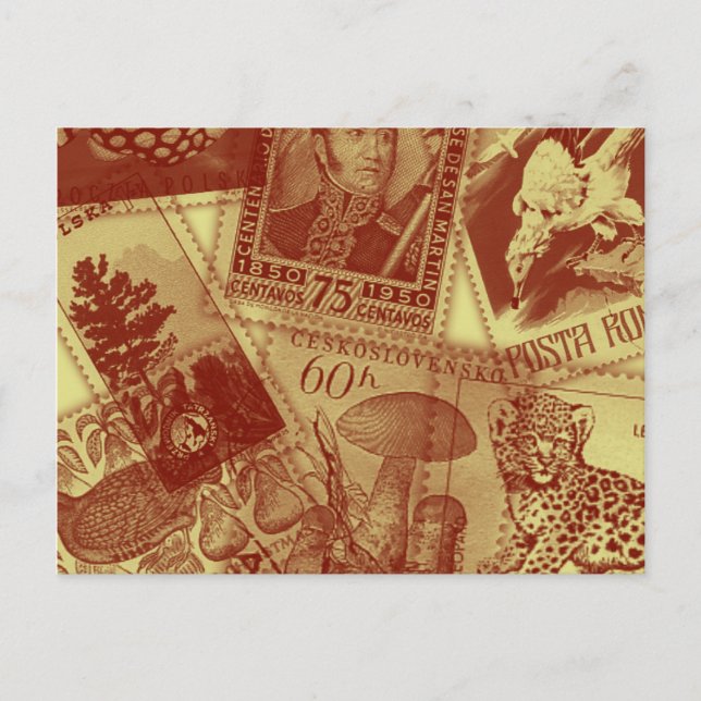 Alte Briefmarke Postkarte (Vorderseite)