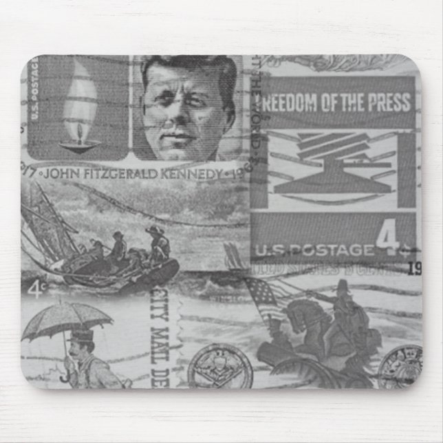 Alte Briefmarken Mauspad (Vorne)