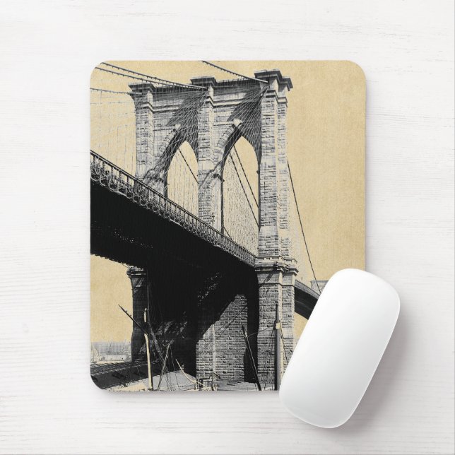 Alte Brooklyn Bridge NYC Mousepad (Mit Mouse)