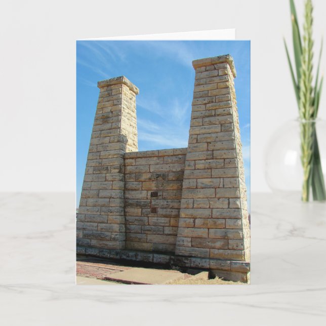 Alte Brücke Muscatine, Iowa Karte (Vorderseite)