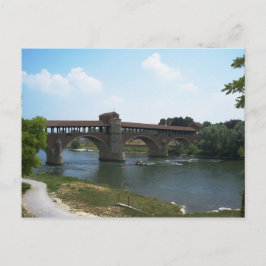 Alte Brücke Pavia Postkarte