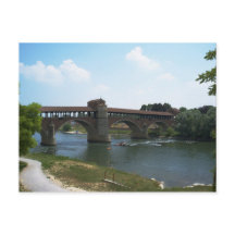 Alte Brücke Pavia Postkarte