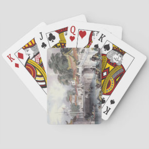 Alte Brücke über dem Fluss bei Chapro, c.1850 (c Spielkarten