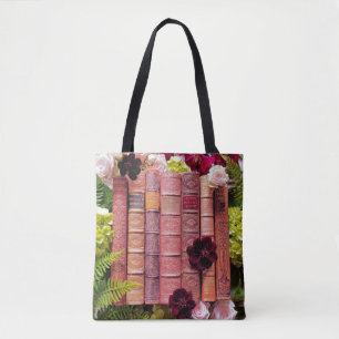 Alte Bücher & Burgund Blooms