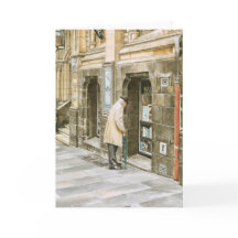 'Alte Bücher' - Dankeschön-Karte