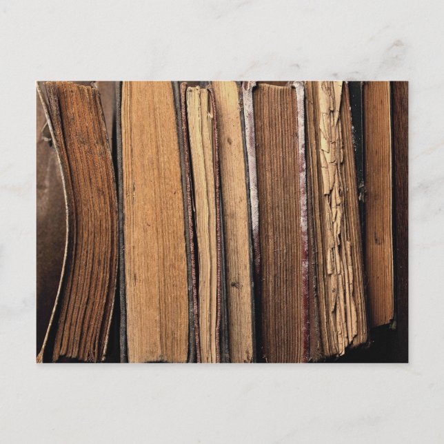 Alte Bücher Postkarte (Vorderseite)