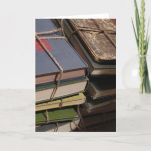 Alte Bücherstapel Karte