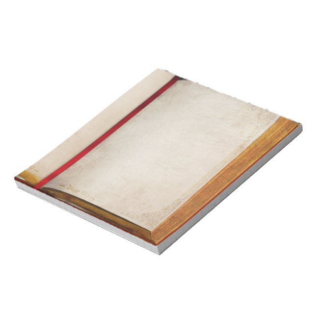 Alte Buchseiten Notizblock (Rotiert)