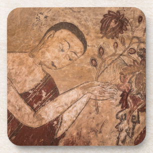 Alte buddhistische Malerei Untersetzer