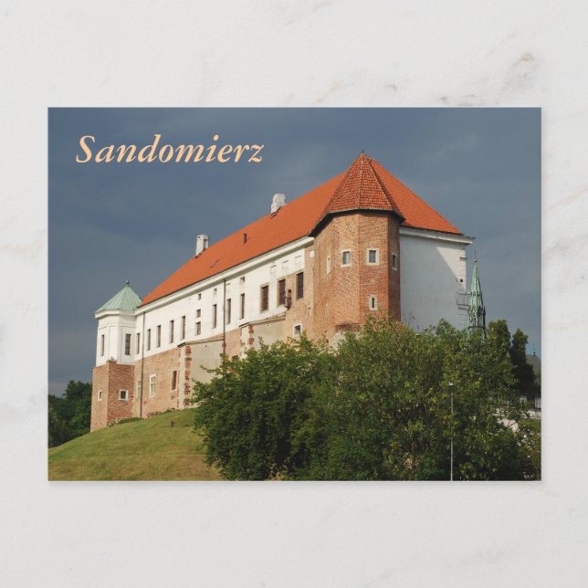 Alte Burg in Sandomierz. Polen Postkarte (Vorderseite)