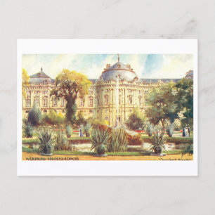 Alte Burg in Würzburg, Deutschland Postkarte