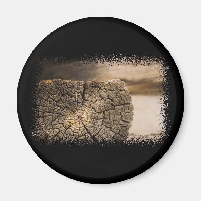 Alte Cabin Textures Magnet (Vorne)