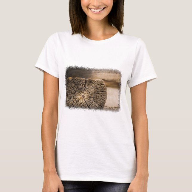 Alte Cabin Textures T-Shirt (Vorderseite)