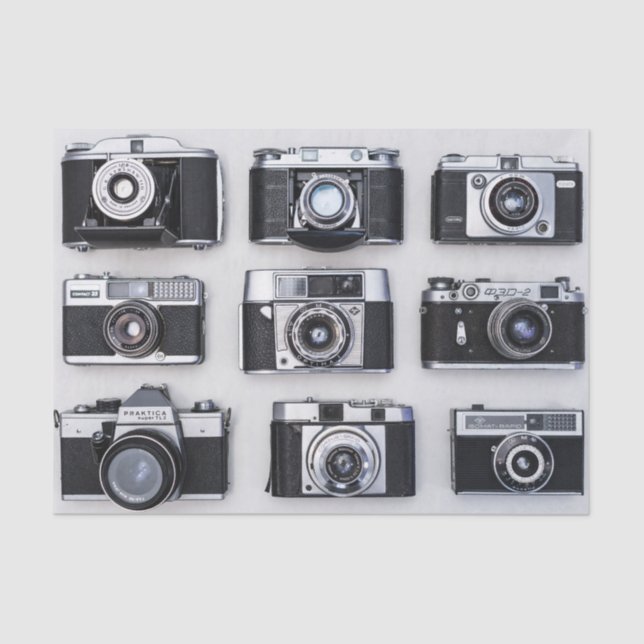 Alte Camera Collector Geschenke für Fotografen Seidenpapier (Vorderseite)