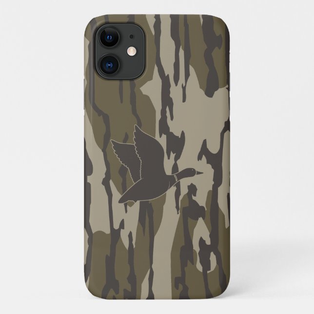 Alte Camouflage Entenjagd Case-Mate iPhone Hülle (Rückseite)
