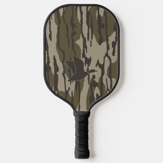 Alte Camouflage Entenjagd Pickleball Schläger (Vorderseite)