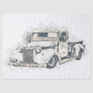 Alte Chevrolet Retro Classic LKW Entpackung Seidenpapier