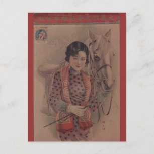 Alte chinesische Postkarte