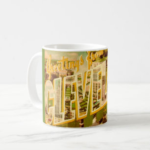 Alte Cleveland Ohio Postkarte Tasse