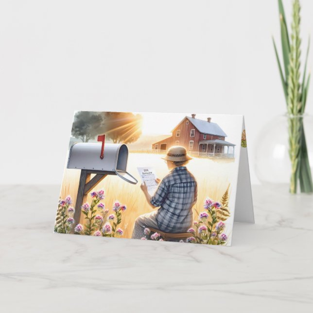 Alte Dame mit DNA-Testergebnissen für den Geburtst Karte (Vorderseite)