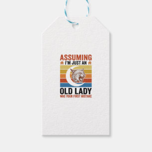 Alte Dame Wildcat Vintage Lustiges Shirt Design_1 Geschenkanhänger