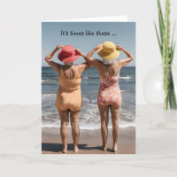Alte Damen am Strand Geburtstag