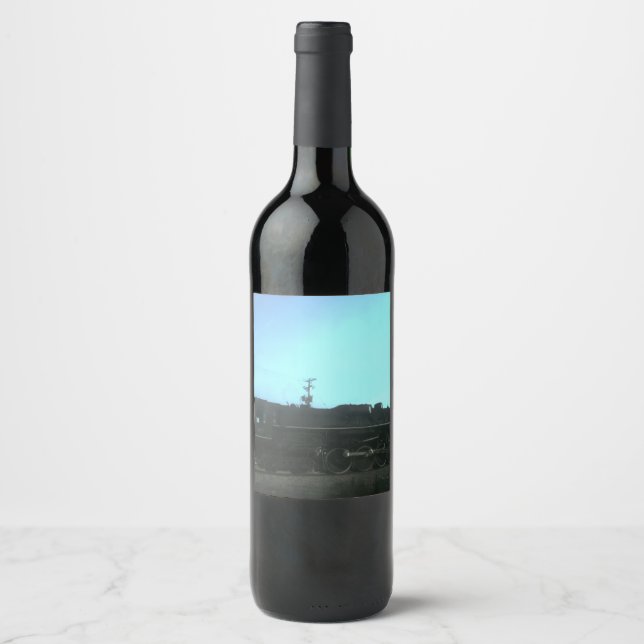 Alte Dampfbahn Weinetikett (Vorderseite)