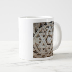 Alte Davidstern-Schnitzerei, Israel Jumbo-Tasse