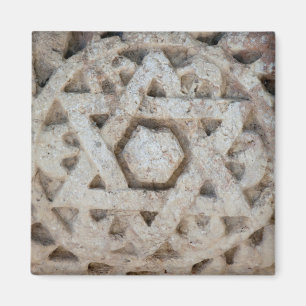 Alte Davidstern-Schnitzerei, Israel Magnet